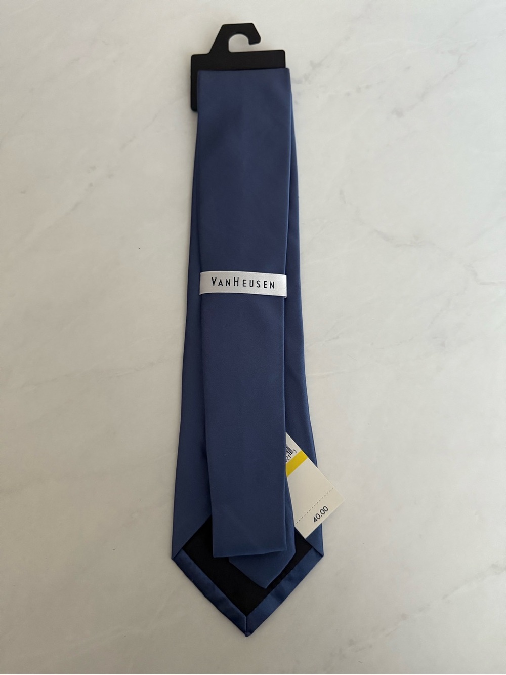 Van Heusen Men's Navy Blue Solid Tie
